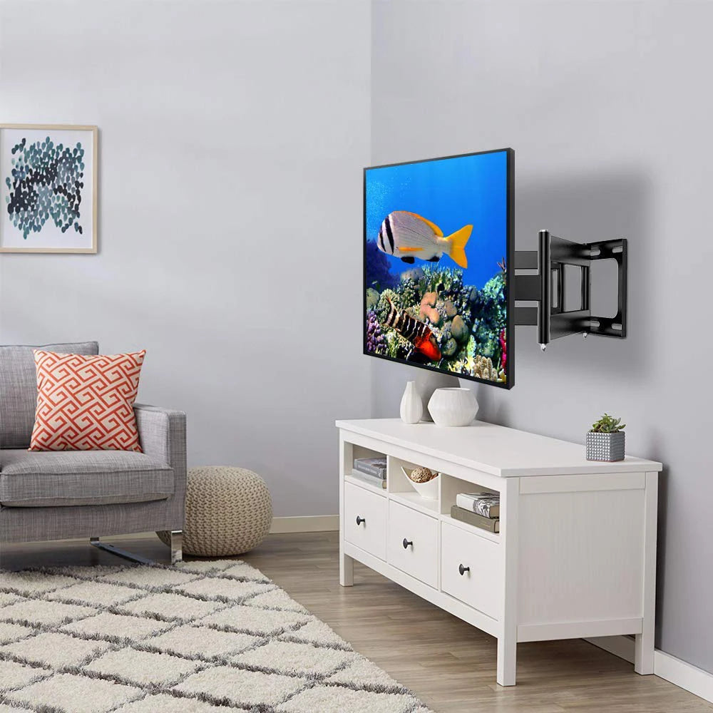 Support TV mural orientable et inclinable à double bras [TV 32''-65'']