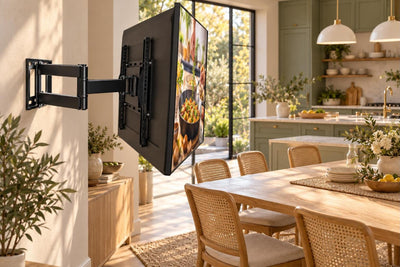 Support TV mural orientable et inclinable à double bras [TV 32''-65'']